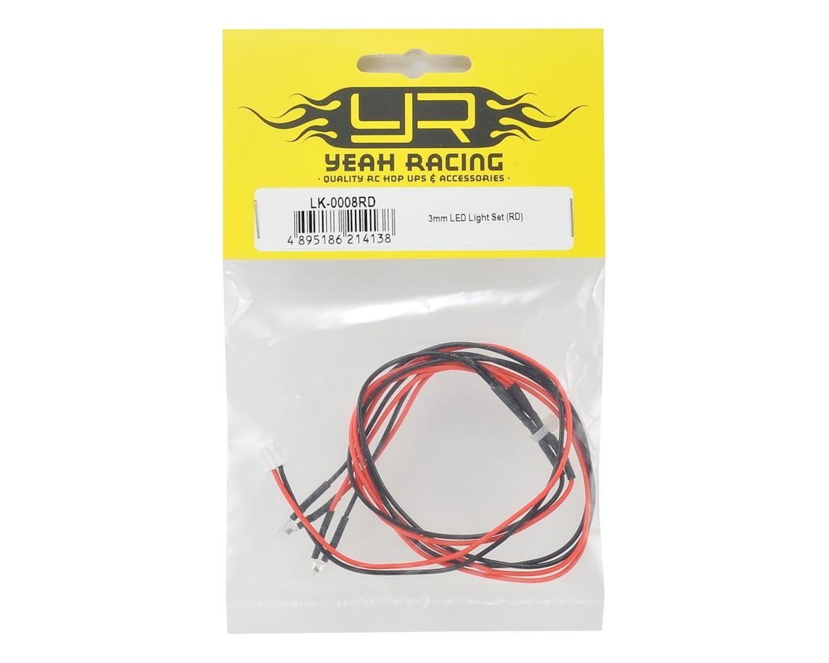 Yeah Racing 3mm LED Light Set (Red)
