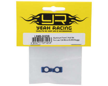 Yeah Racing Losi Micro-B Aluminum Front C-Hub Set (Blue) (2)