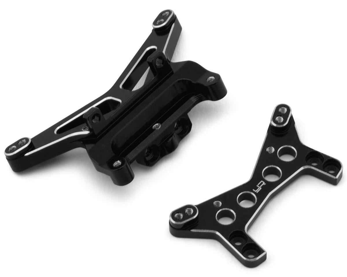 Yeah Racing Losi® Micro-B Front & Rear Aluminum Shock Tower Set (Black)