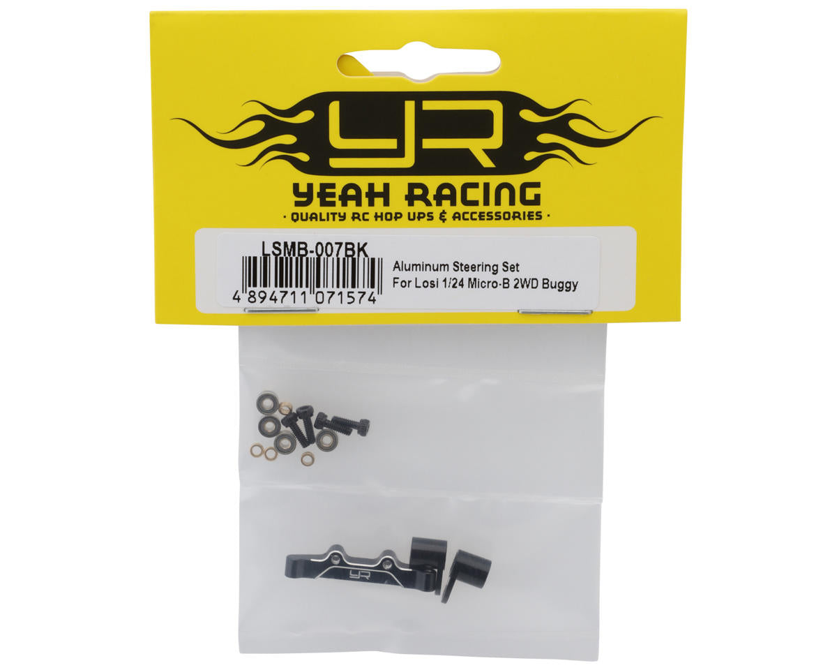 Yeah Racing Losi® Micro-B Aluminum Bellcrank Assembly Set (Black)