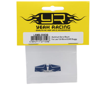Yeah Racing Losi® Micro-B Aluminum Servo Mounts (Blue) (2)