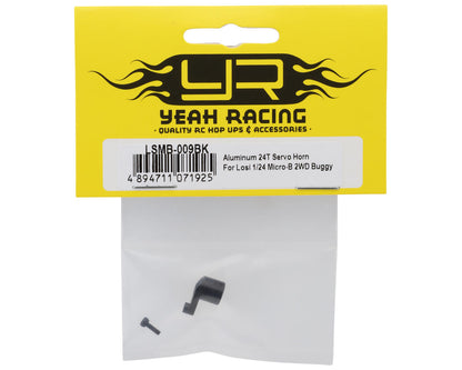Yeah Racing Losi® Micro-B Aluminum Servo Horn (Black) (24T)