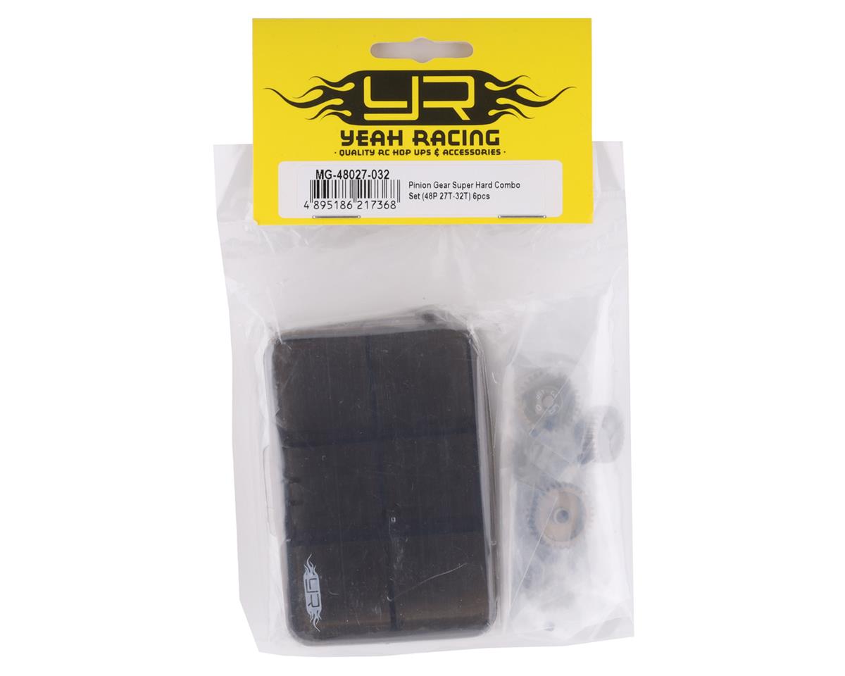 Yeah Racing Hard Coated 48P Aluminum Pinion Gear Set (27, 28, 29, 30, 31, 32T)