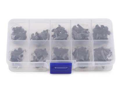 Yeah Racing 3mm Carbon Steel Screw Set w/Case (200) (Flat Head/Button Head)