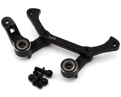 Yeah Racing Tamiya TC-01 Aluminum 7075 Steering Bellcrank Set (Black)