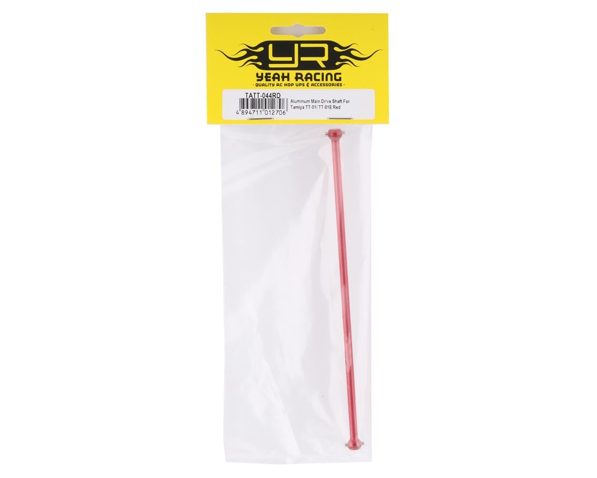 Yeah Racing Tamiya TT-01 Aluminum Main Drive Shaft (Red)