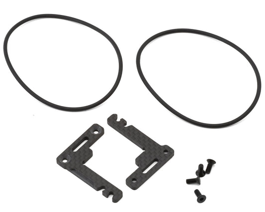 Yeah Racing Tamiya TT-02 Carbon Fiber Shorty Battery Mount Set