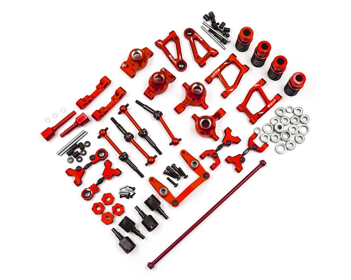 Yeah Racing Tamiya TT-01/TT-01E Aluminum Performance Conversion Kit (Red)