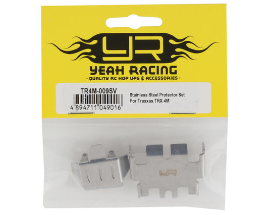 Yeah Racing Stainless Steel Differential & Skid Plates Set for Traxxas TRX-4M