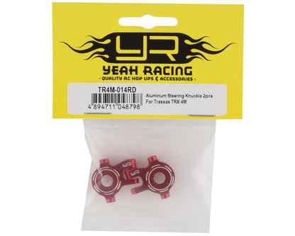 Yeah Racing Aluminum Steering Knuckles for Traxxas TRX-4M (Red) (2)