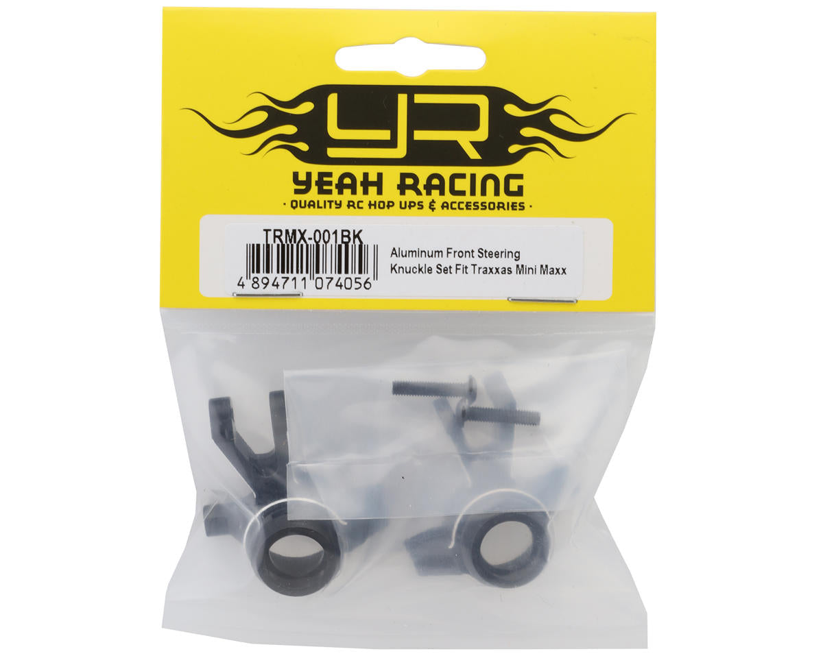 Yeah Racing Aluminum Steering Knuckles For Traxxas® Mini Maxx® (Black) (2)