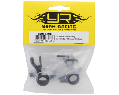 Yeah Racing Aluminum Steering Knuckles For Traxxas® Mini Maxx® (Black) (2)