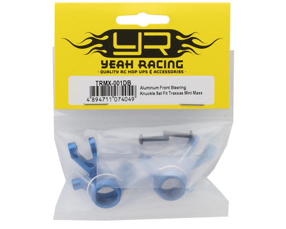 Yeah Racing Aluminum Steering Knuckles For Traxxas® Mini Maxx® (Blue) (2)