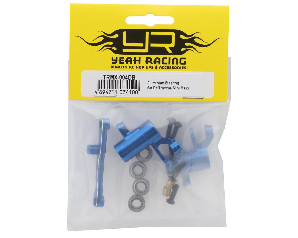 Yeah Racing Aluminum Steering Bellcrank Set For Traxxas Mini® Maxx® (Blue)