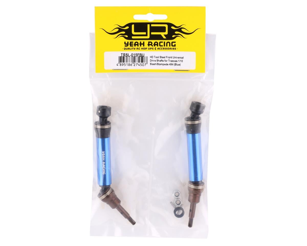 Yeah Racing HD Steel Front Drive Shafts for Traxxas Slash/Stampede 4x4 (Blue)