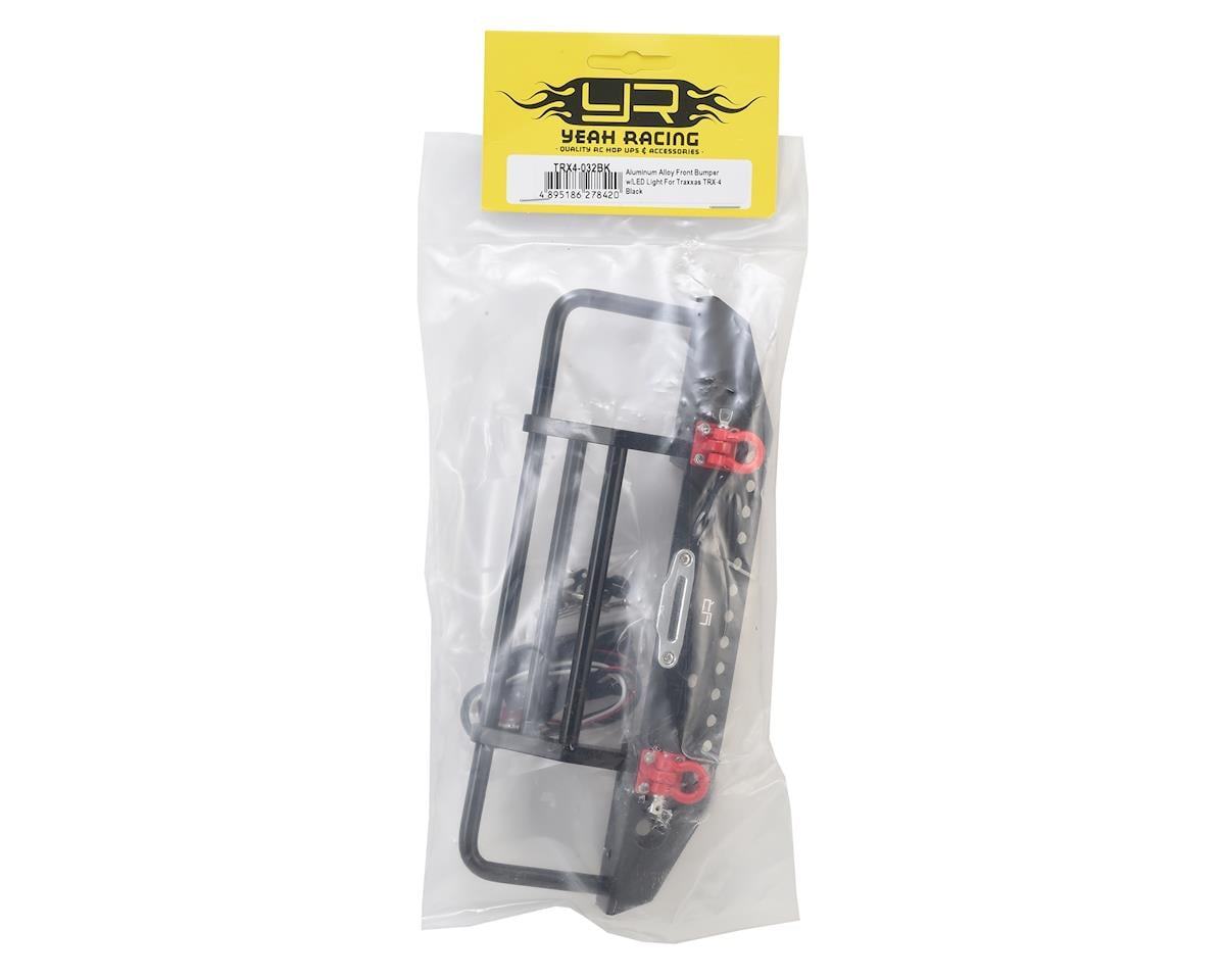 Yeah Racing Aluminum Front Bumper w/LED Light (Black)
