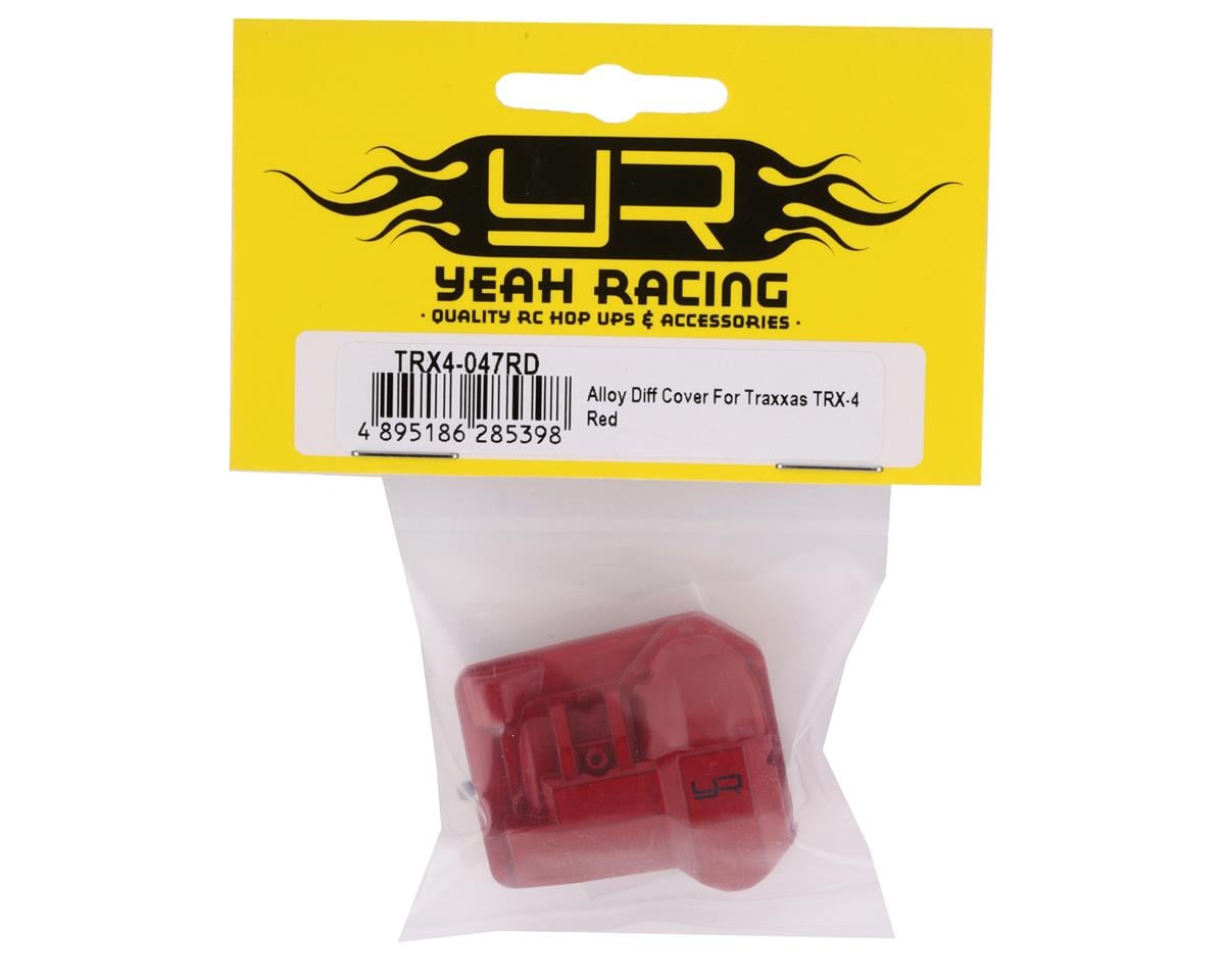 Yeah Racing Aluminum Front/Rear Differential Cover for Traxxas TRX-4 (Red)