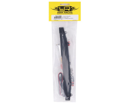 Yeah Racing TRX-4/SCX10 II Aluminum Rear Bumper w/LEDs & Tow Hook (Black)