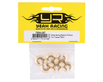 Yeah Racing Brass Spring Retainers V2 for Traxxas TRX-6 High (6)