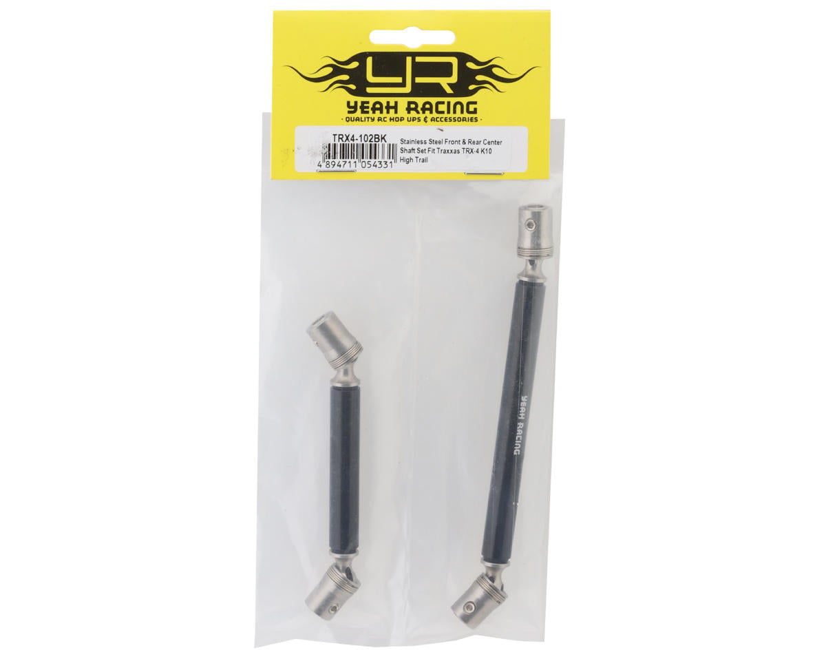 Yeah Racing Steel Center Driveshafts Set for Traxxas TRX-4 High Trail (336mm WB)