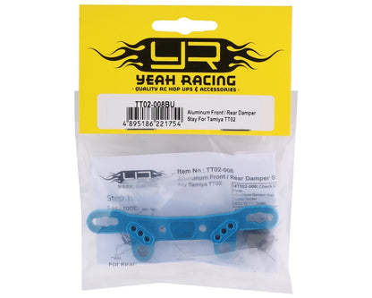 Yeah Racing Tamiya TT-02 Aluminum Front/Rear Shock Tower (Blue)