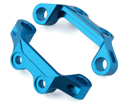 Yeah Racing Tamiya TT-02 Aluminum Upper Suspension Arm Mounts (Blue) (2)