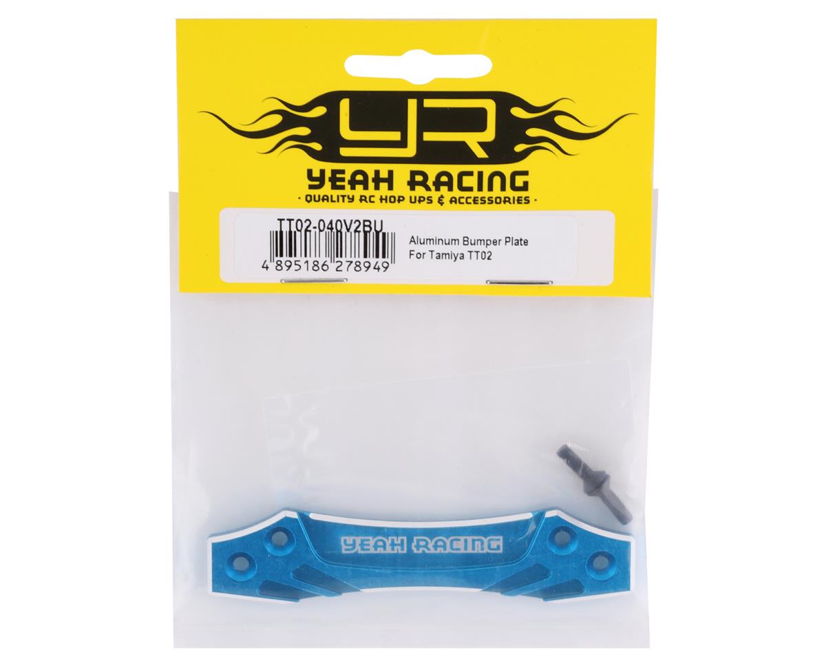 Yeah Racing Tamiya TT-02 Aluminum Front Bumper Plate (Blue)