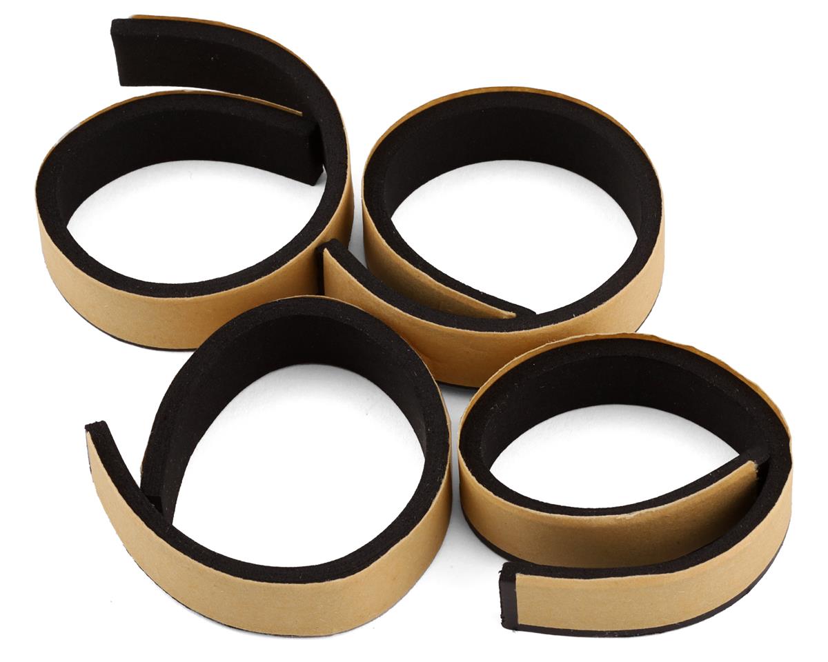 Yeah Racing Spec D Pre-Mounted Drift Tires w/LS Mesh Wheels (Chrome/Gold) (4)