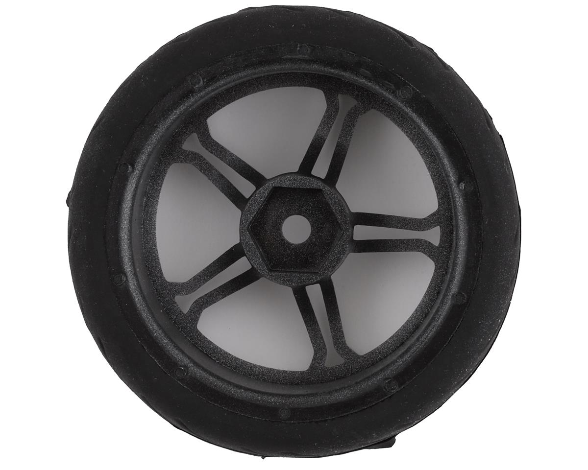 Yeah Racing Spec T Pre-Mounted On-Road Touring Tires w/MS Wheels (Silver) (4)