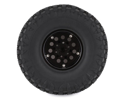 Yeah Racing Claw 1.9" Pre-Mounted Tires w/Aluminum Beadlock Wheels (Black) (4)