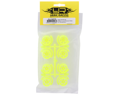 Yeah Racing Mini-Z AWD 11mm 5-Spoke Wide Rims Set (Florescent Yellow)
