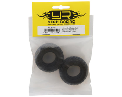 Yeah Racing 1/24 Axial SCX24 1.0" Micro Rock Crawler Tires (45mm OD) (2)