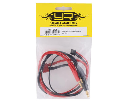 Yeah Racing 2S Battery Connection Wire (Female T-Style to 4mm Bullet Plugs)