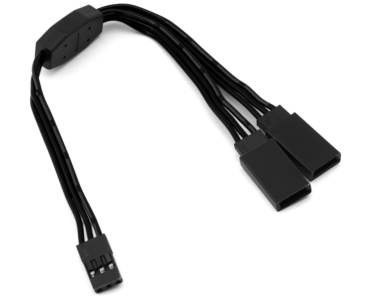 Yeah Racing 60-Core Y-Harness High Current Servo Extension Lead (Black)