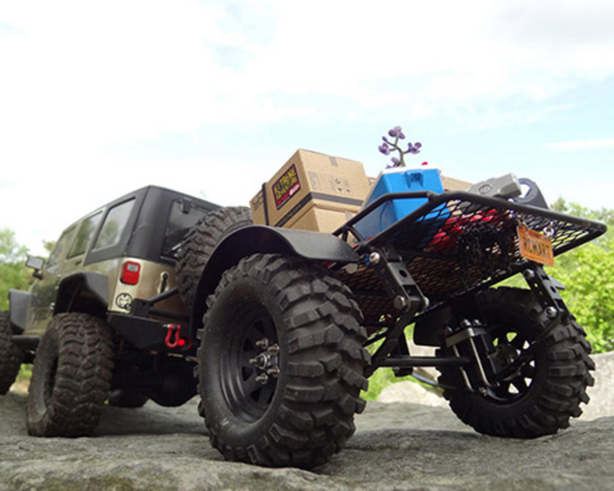 Yeah Racing 1/10 Scale Aluminum Leaf Spring Hitch Mount Crawler Trailer