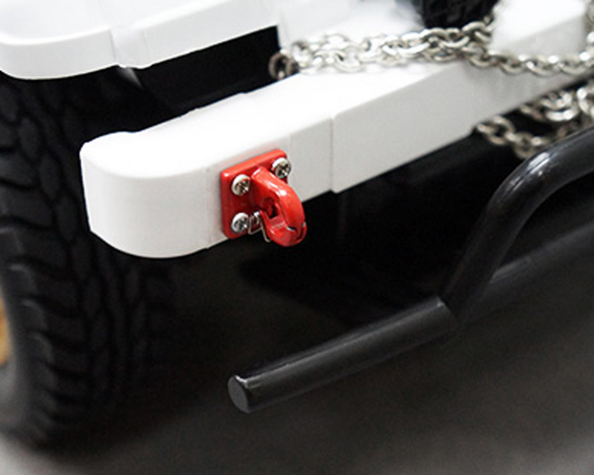 Yeah Racing Four Bolt Tow Ring (Red) (2)