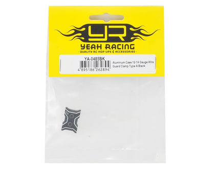 Yeah Racing Aluminum 12-14 Gauge Wire Clamp (Black) (Type A)