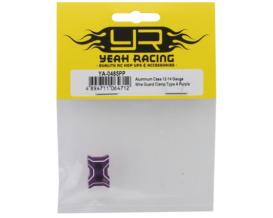 Yeah Racing Aluminum Wire Clamp 12-14AWG (Purple) (Type A)
