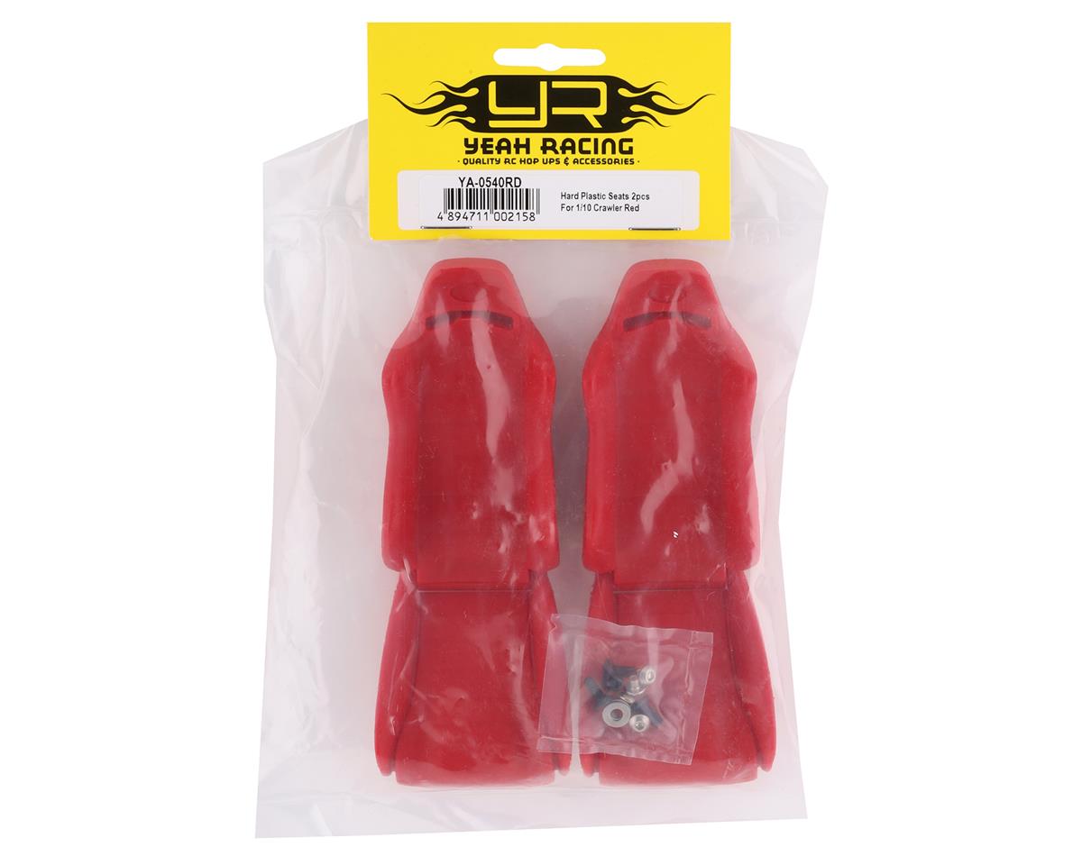 Yeah Racing 1/10 Crawler Plastic Seats (Red) (2)