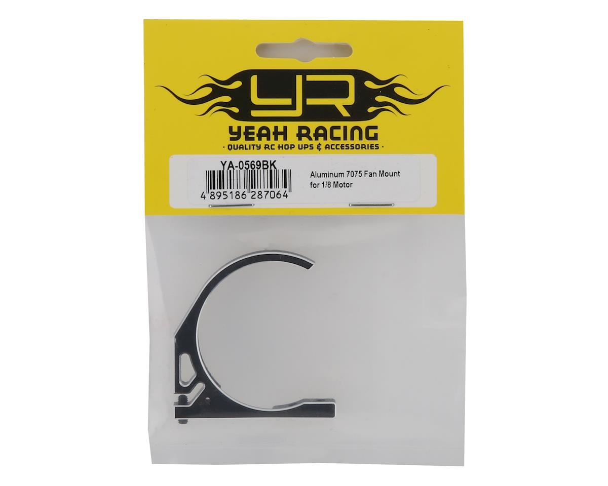 Yeah Racing 1/8 Scale Motor Aluminum Fan Mount (Black)