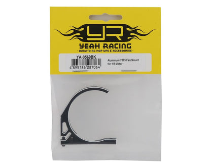 Yeah Racing 1/8 Scale Motor Aluminum Fan Mount (Black)
