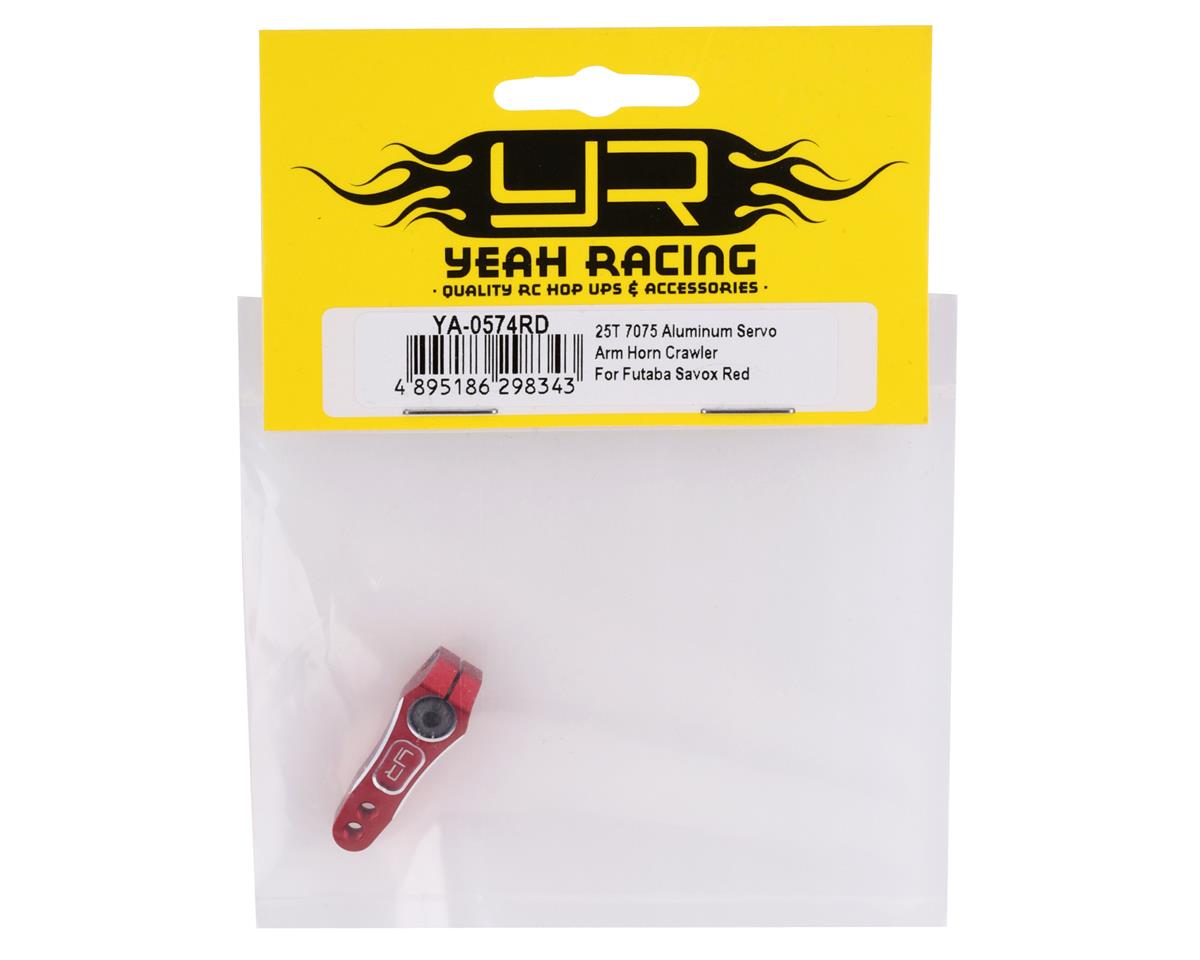 Yeah Racing Aluminum Clamping Servo Horn (Red) (25T)