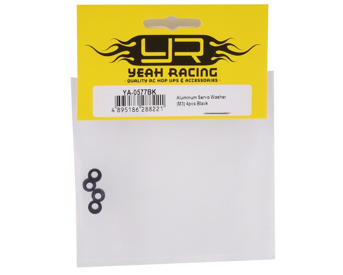 Yeah Racing Servo Mounting Washer (Black) (4)