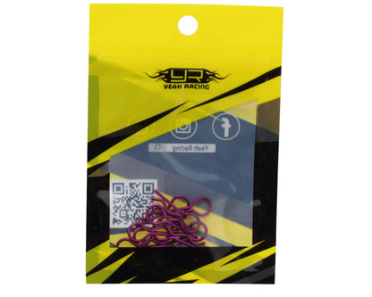 Yeah Racing Body Clips (Purple) (10) (1/10 or 1/8 Scale)