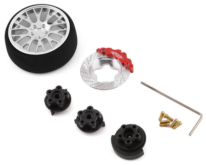 Yeah Racing Type A Aluminum Transmitter Steering Wheel Set (Silver)