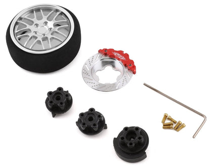 Yeah Racing Type B Aluminum Transmitter Steering Wheel Set (Silver)