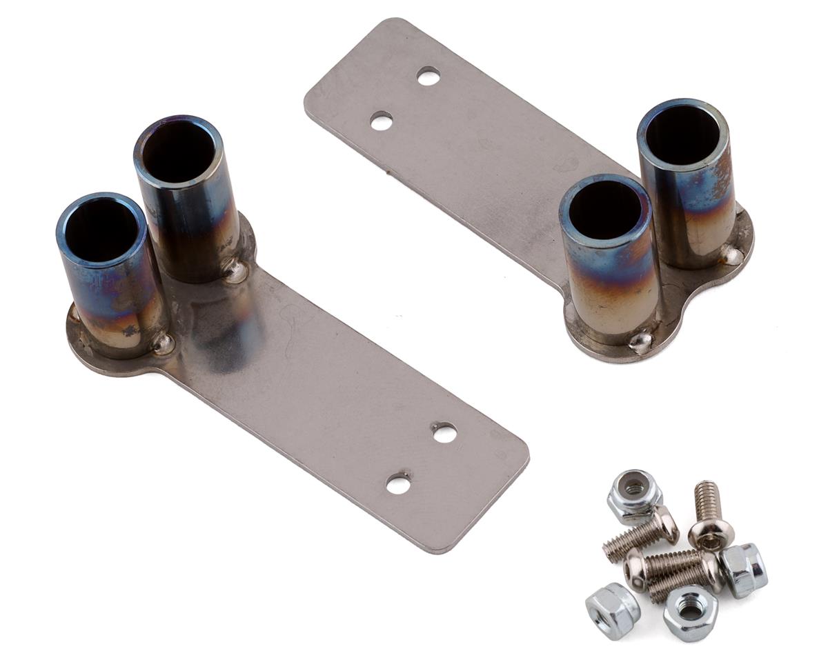 Yeah Racing 1/10 Stainless Steel Dual Exhaust Tips (2) (Silver)