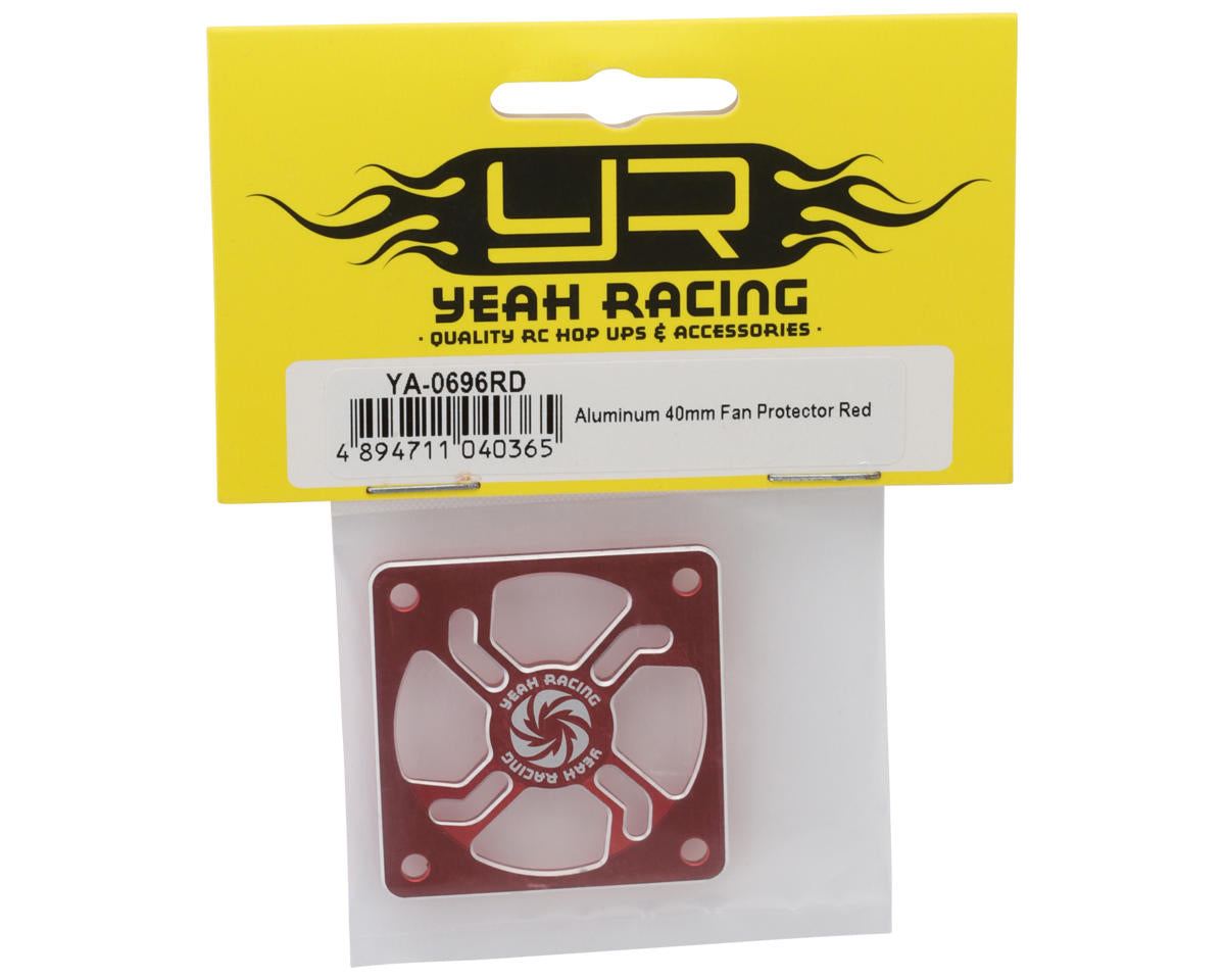 Yeah Racing Aluminum 40mm Fan Protector (Red)