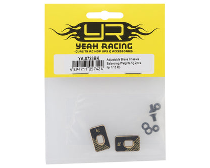 Yeah Racing Adjustable Brass Chassis Balancing Weights (5g) (2)