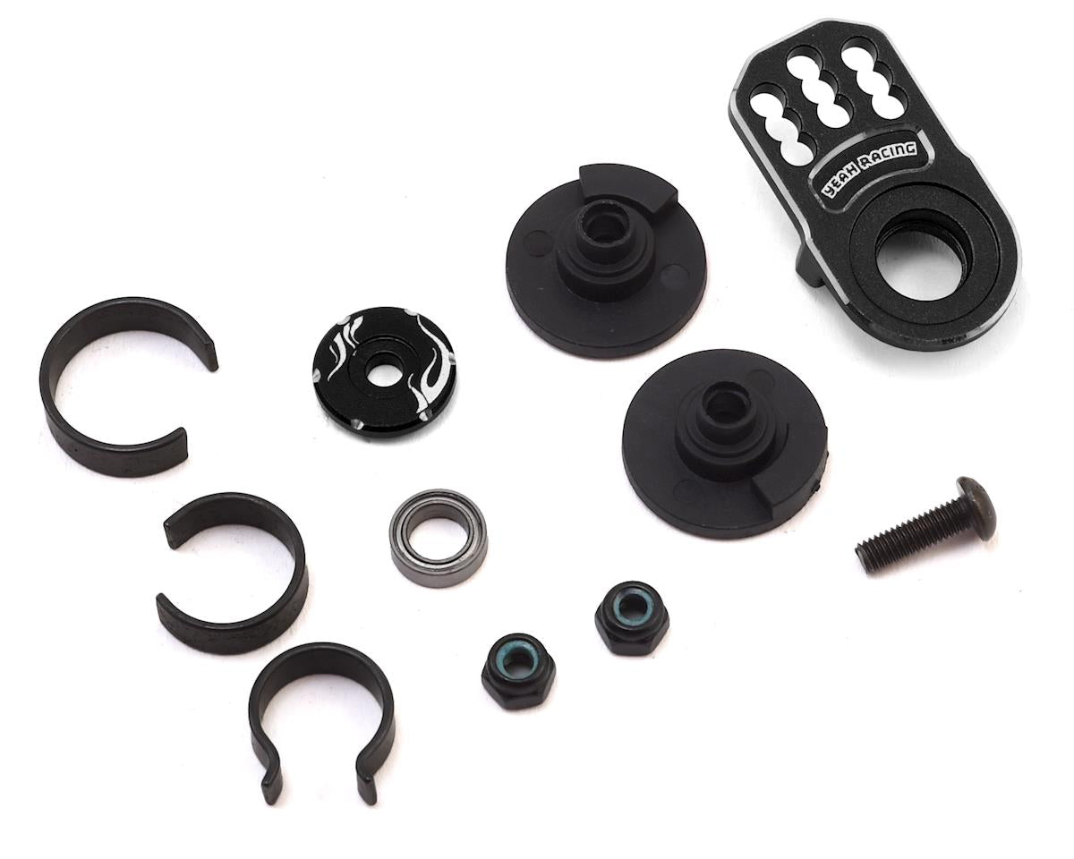 Yeah Racing Aluminum Servo Saver (Black)